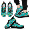 Sushi Pattern Print Black Sneaker Shoes For Men Women-grizzshop