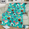 Sushi Pattern Print Blanket-grizzshop