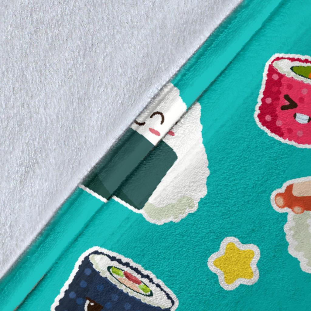 Sushi Pattern Print Blanket-grizzshop