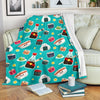 Sushi Pattern Print Blanket-grizzshop