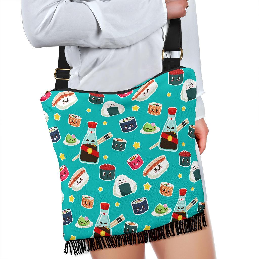 Sushi Pattern Print Crossbody Bags-grizzshop