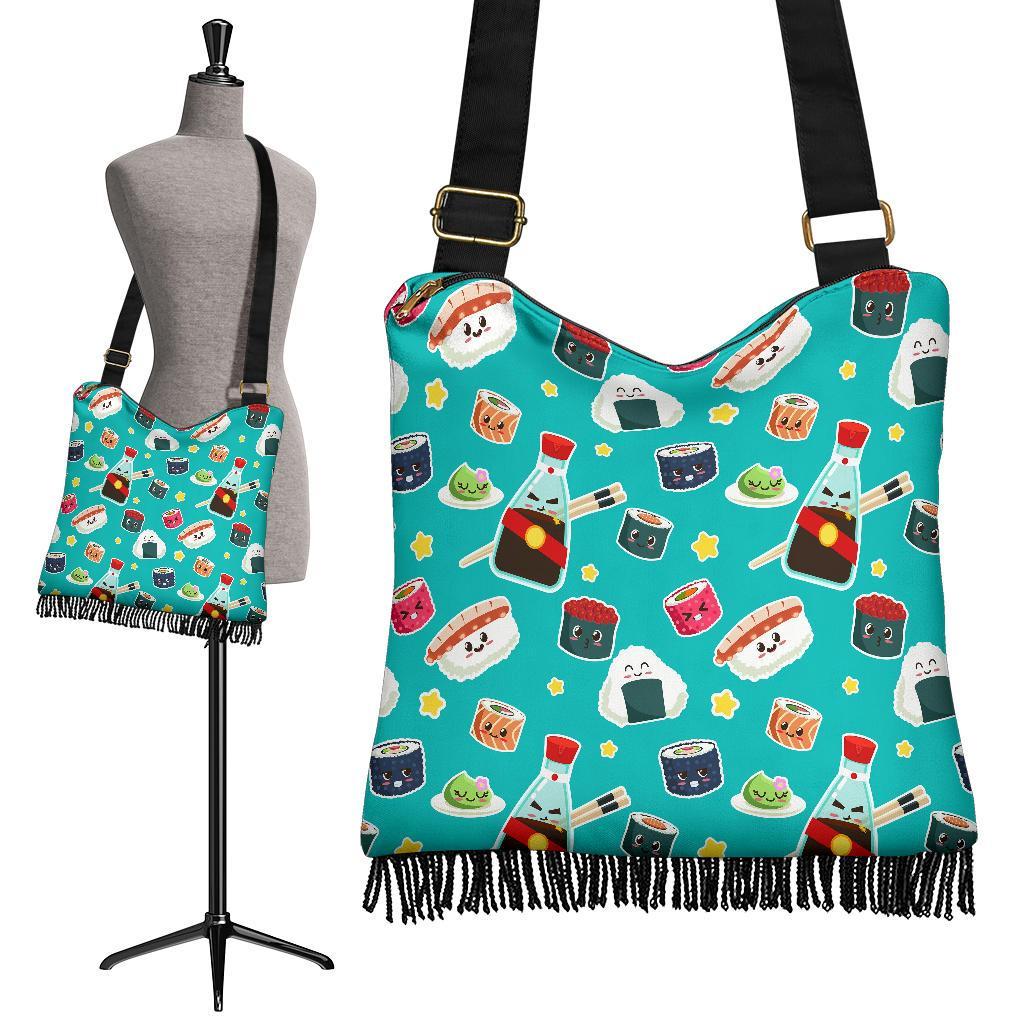 Sushi Pattern Print Crossbody Bags-grizzshop