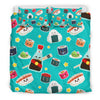 Sushi Pattern Print Duvet Cover Bedding Set-grizzshop