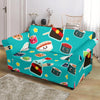 Sushi Pattern Print Loveseat Cover-grizzshop