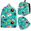 Sushi Pattern Print Premium Backpack-grizzshop
