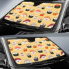 Sushi Print Pattern Car Sun Shade-grizzshop