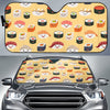 Sushi Print Pattern Car Sun Shade-grizzshop