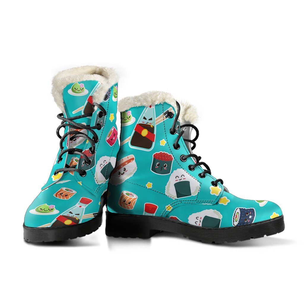 Sushi Print Pattern Comfy Winter Boots-grizzshop