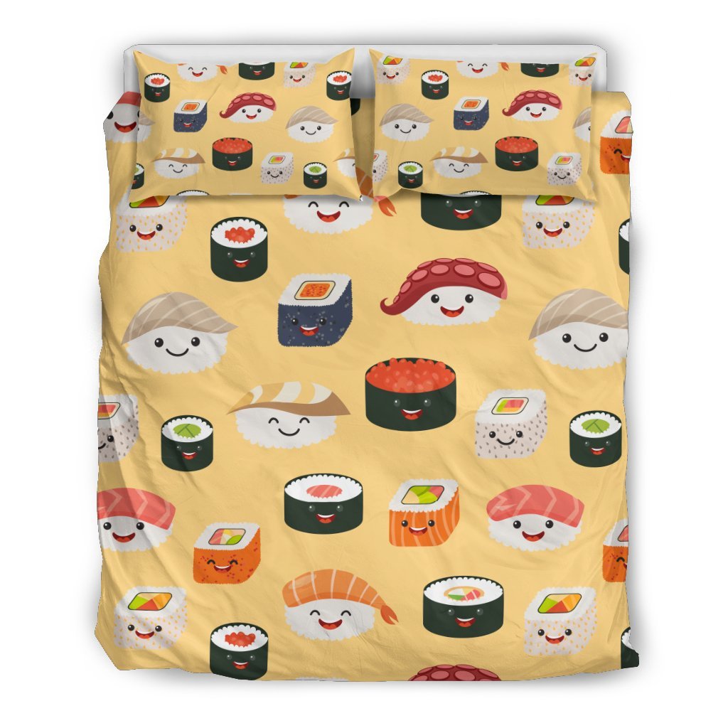 Sushi Print Pattern Duvet Cover Bedding Set-grizzshop