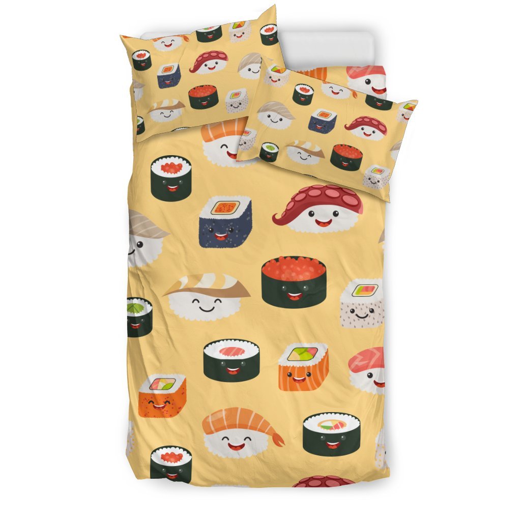 Sushi Print Pattern Duvet Cover Bedding Set-grizzshop