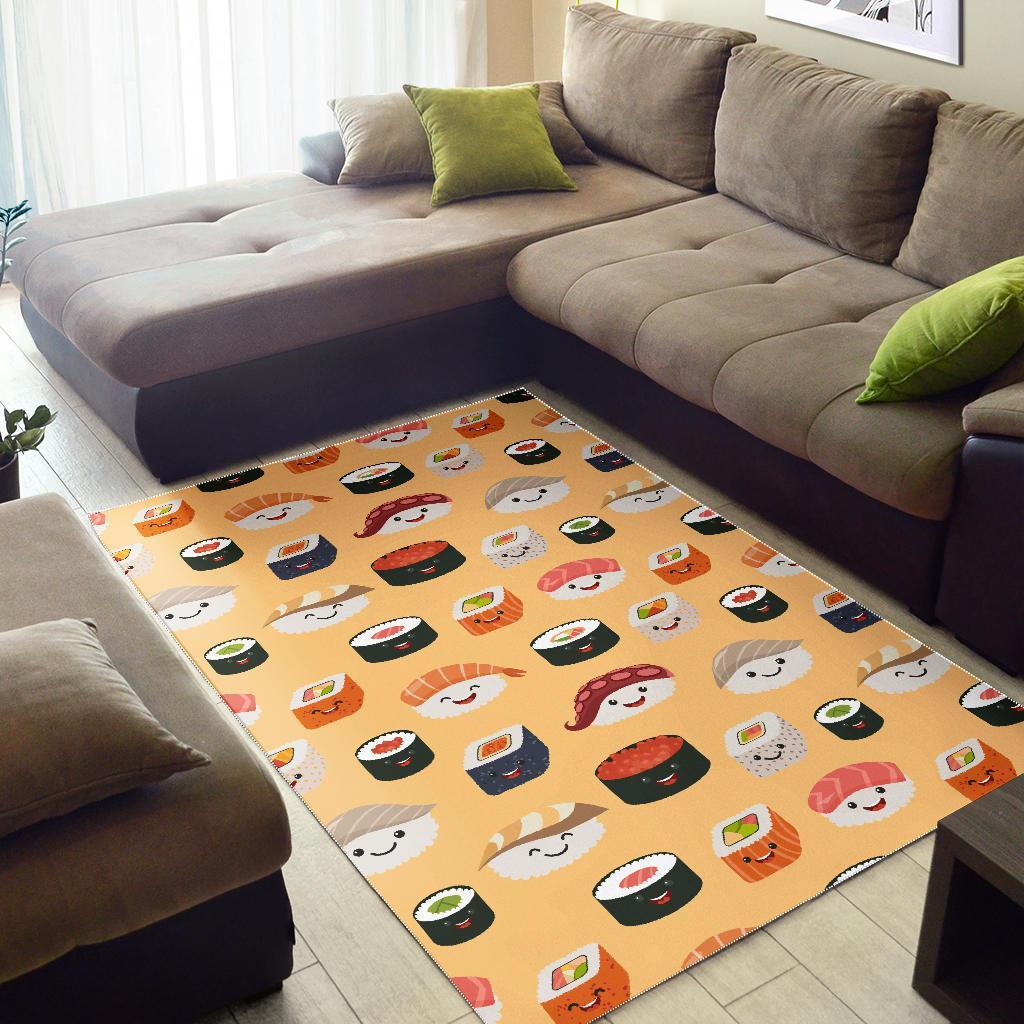 Sushi Print Pattern Floor Mat-grizzshop