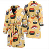 Sushi Print Pattern Men Long Robe-grizzshop