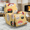 Sushi Print Pattern Recliner Cover-grizzshop