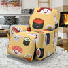 Sushi Print Pattern Recliner Cover-grizzshop