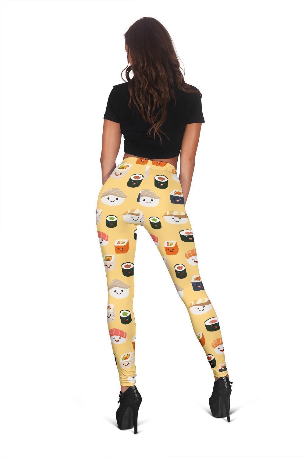 Sushi Print Pattern Women Leggings-grizzshop