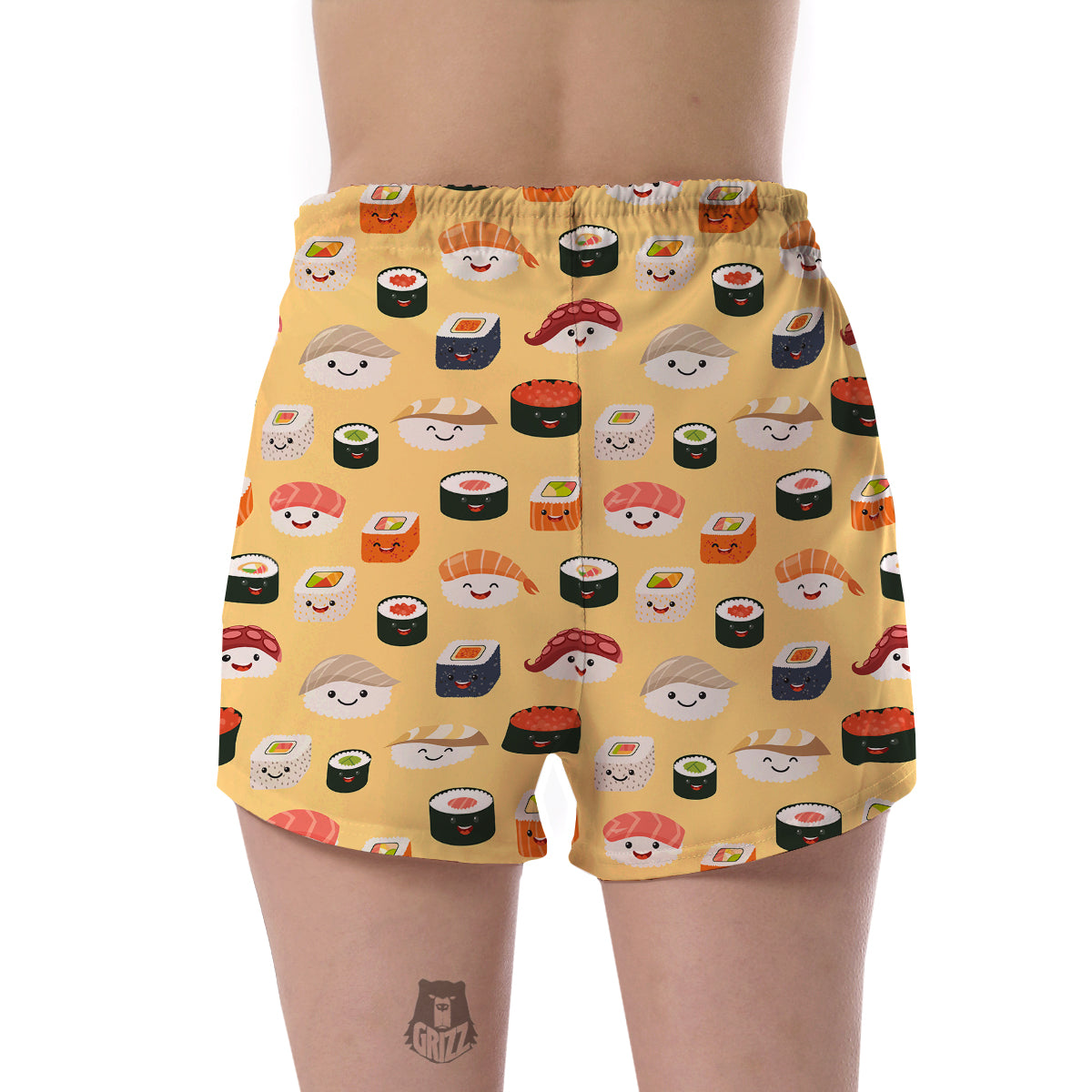 Sushi Print Pattern Women's Shorts-grizzshop