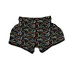 Swallows And Roses Tattoo Print Pattern Muay Thai Boxing Shorts-grizzshop