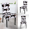 Swan Pattern Print Chair Cover-grizzshop