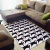 Swan Pattern Print Floor Mat-grizzshop