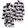 Swan Pattern Print Men Long Robe-grizzshop