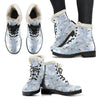 Swan Print Pattern Comfy Winter Boots-grizzshop