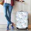 Swan Print Pattern Luggage Cover Protector-grizzshop