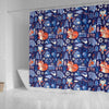 Swedish Animal Pattern Print Bathroom Shower Curtain-grizzshop