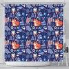 Swedish Animal Pattern Print Bathroom Shower Curtain-grizzshop