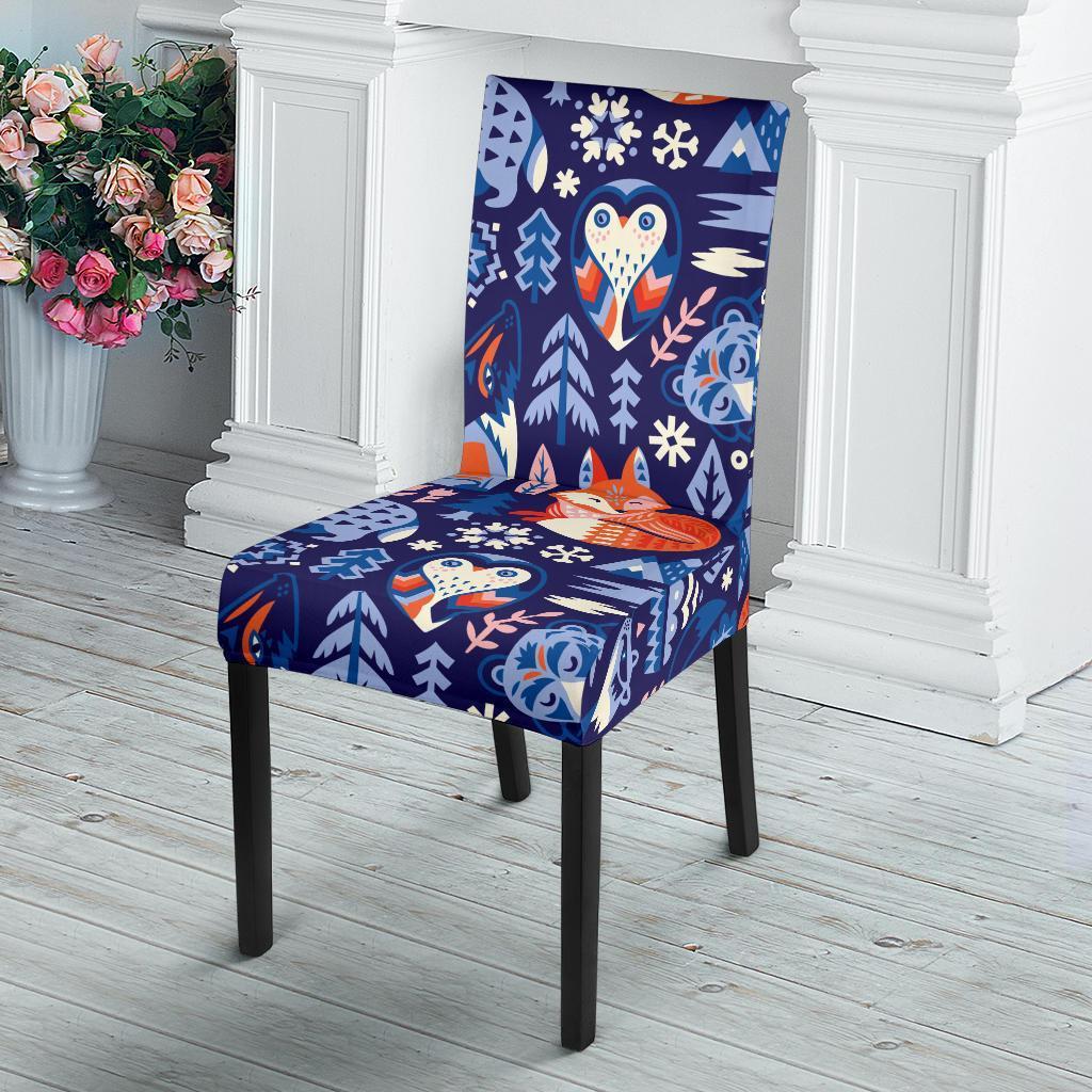 Swedish Animal Pattern Print Chair Cover-grizzshop