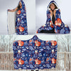 Swedish Animal Pattern Print Hooded Blanket-grizzshop