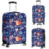 Swedish Animal Pattern Print Luggage Cover Protector-grizzshop