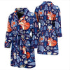 Swedish Animal Pattern Print Men Long Robe-grizzshop