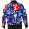 Swedish Animal Pattern Print Men's Bomber Jacket-grizzshop