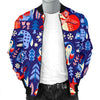 Swedish Animal Pattern Print Men's Bomber Jacket-grizzshop