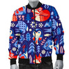 Swedish Animal Pattern Print Men's Bomber Jacket-grizzshop