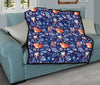 Swedish Animal Pattern Print Quilt-grizzshop