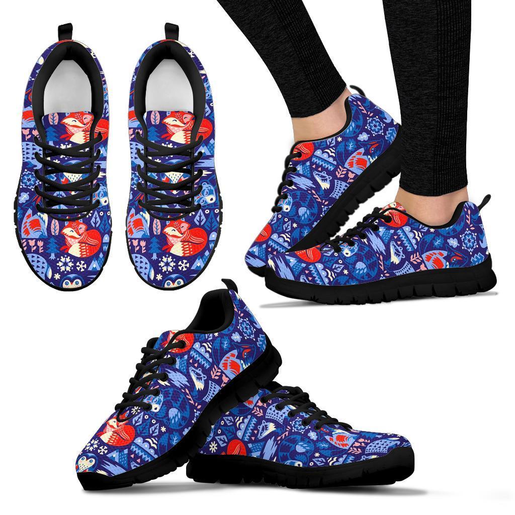 Swedish Animal Pattern Print Sneaker Shoes For Men Women-grizzshop