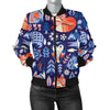 Swedish Animal Pattern Print Women Casual Bomber Jacket-grizzshop