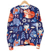 Swedish Animal Pattern Print Women's Sweatshirt-grizzshop