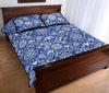 Swedish Floral Pattern Print Bed Set Quilt-grizzshop