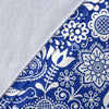 Swedish Floral Pattern Print Blanket-grizzshop