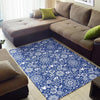 Swedish Floral Pattern Print Floor Mat-grizzshop