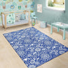 Swedish Floral Pattern Print Floor Mat-grizzshop