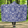 Swedish Floral Pattern Print Hooded Blanket-grizzshop