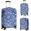 Swedish Floral Pattern Print Luggage Cover Protector-grizzshop