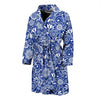 Swedish Floral Pattern Print Men Long Robe-grizzshop