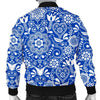 Swedish Floral Pattern Print Men's Bomber Jacket-grizzshop