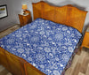 Swedish Floral Pattern Print Quilt-grizzshop