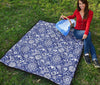 Swedish Floral Pattern Print Quilt-grizzshop