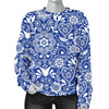 Swedish Floral Pattern Print Women's Sweatshirt-grizzshop